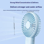 Mini Handheld Fan 3 In 1 Portable Desk Fan with Stand USB Rechargeable Small Fan for Travel Office Home