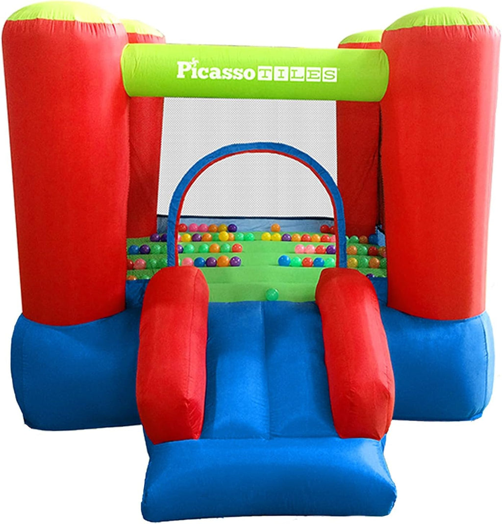 8x7 Junior Inflatable Bouncer with Slide & 50 Pit Balls