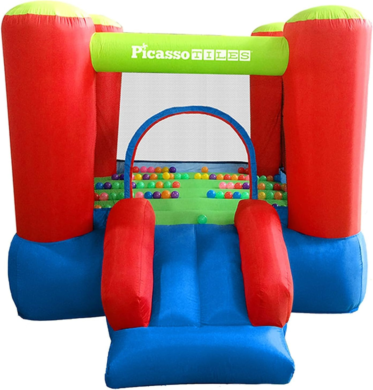 8x7 Junior Inflatable Bouncer with Slide & 50 Pit Balls
