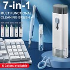 7-in-1 Keyboard & Earphone Cleaning Kit – Computer Cleaner Brush Set with Keycap Puller