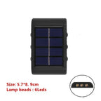 Solar LED Outdoor Wall Light – Waterproof Up & Down Garden Fence Lamp