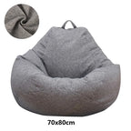 Large Small Lazy Sofa Cover Chairs Without Filler Linen Cloth Lounger Seat Bean Bag Pouf Puff Couch Tatami Living Room