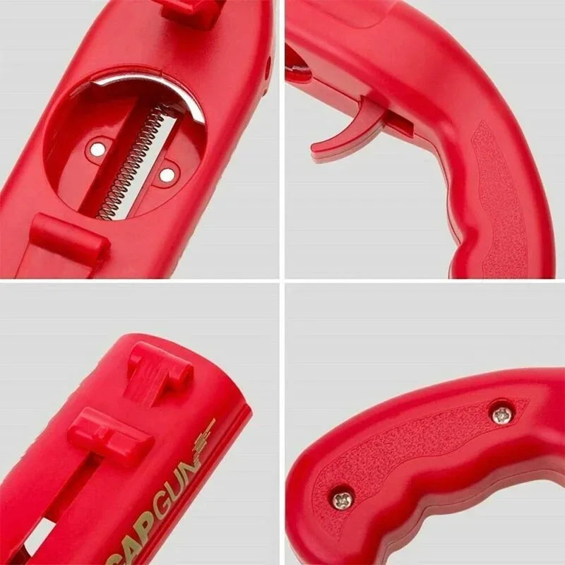 Portable Cap Gun Creative Flying Cap Launcher Beer Opener Bar Tools Beverage Opener Shaped Cap Opener Tool Kitchen Accessories