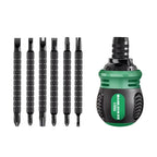 High quality ratchet screwdriver set with multifunctional adjustable inner cross shaped triangular plum blossom shaped screwdriv