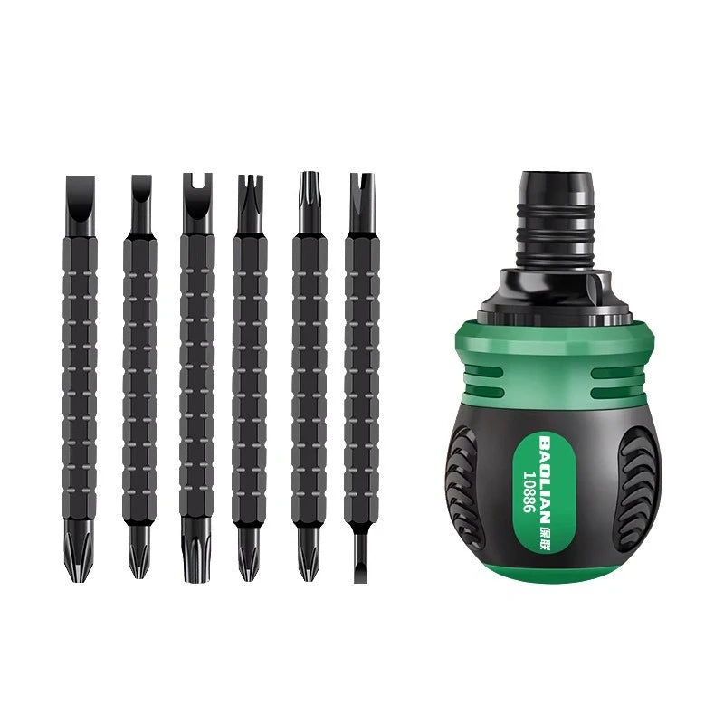 High quality ratchet screwdriver set with multifunctional adjustable inner cross shaped triangular plum blossom shaped screwdriv