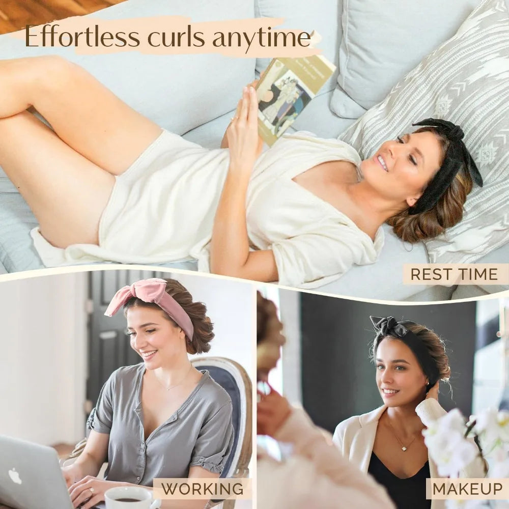 Heatless Hair Curling Rod Headband – No-Damage Overnight Curls