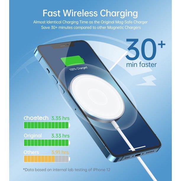 CHOETECH MagLeap Magnetic Wireless Charger & Stand – Up to 15W for iPhone 12
