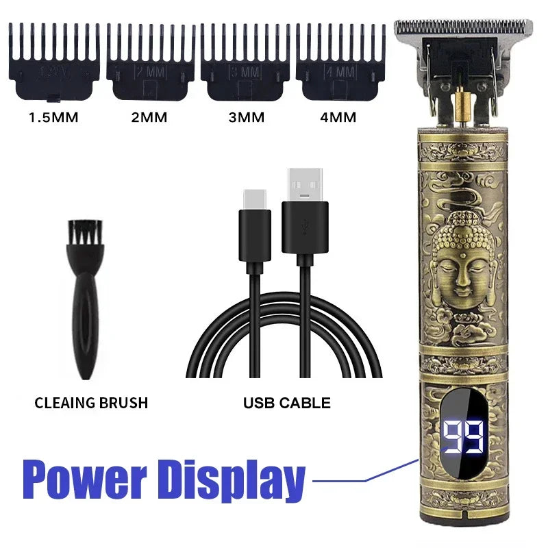 Cordless Hair Trimmer & Clipper – USB Fast Charging | Barber-Style Home Haircut Machine