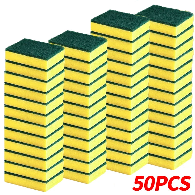Magic Double-Sided Cleaning Sponge – Kitchen Scrubber (10, 30 & 50-Pack)