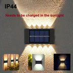 Solar LED Outdoor Wall Light – Waterproof Up & Down Garden Fence Lamp