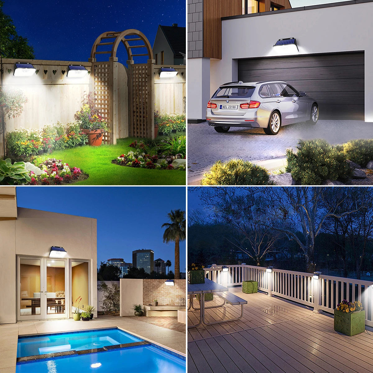 Solar Outdoor Security Light – 148 LED Motion Sensor Wall Lamp, IP65 Waterproof, 3 Modes