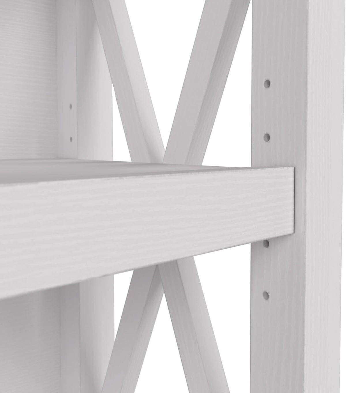 Bush Furniture Key West Tall 5-Shelf Bookcase — Modern Farmhouse