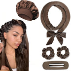 Heatless Hair Curling Rod Headband – No-Damage Overnight Curls