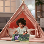 Kids Teepee Tent with Foldable Mat — Indoor & Outdoor Play