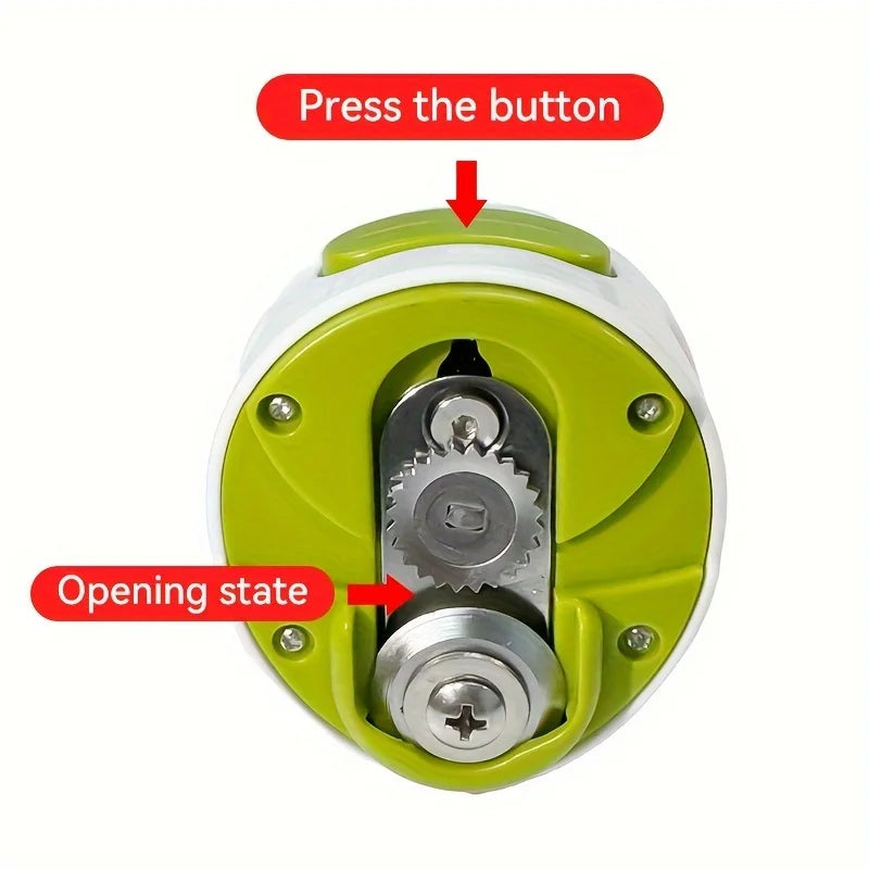 Portable Can Opener Stainless Steel Manual Rotary Cap Screwing Device Labor-saving Bottle Opener Kitchen Multi-purpose Gadget