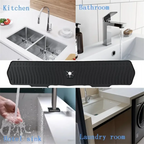 Extra Large Silicone Dish Drying Mat - Non-Slip,Foldable, Water Splash Guard,Easy Clean,Space-Saving,Kitchen Sink Splash Guard