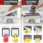 12-Blade Mandoline Vegetable Slicer & Chopper