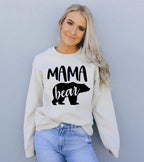 Mama Bear Crewneck Sweatshirt – Gift for Mom