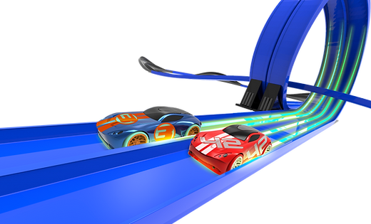 Super 8 Loop Glow in the Dark R/C Slot Racing Track — 46ft
