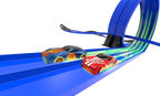 Super 8 Loop Glow in the Dark R/C Slot Racing Track — 46ft