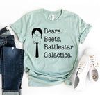 Bears Beets Battlestar Galactica Women's Graphic T-Shirt