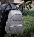 Foldable Backpack Diaper Bag – Large Capacity Baby Bag with Changing Pad