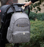 Foldable Backpack Diaper Bag – Large Capacity Baby Bag with Changing Pad