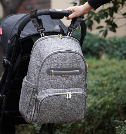 Foldable Backpack Diaper Bag – Large Capacity Baby Bag with Changing Pad