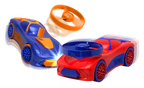 Spinz 2-in-1 Pull Back Race Car with Flying Discs — 2 Pack