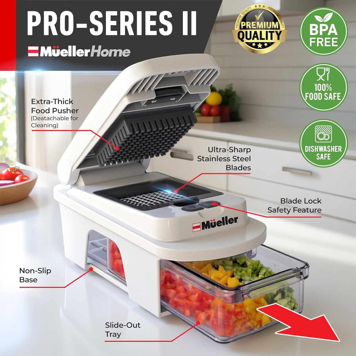 12-Blade Mandoline Vegetable Slicer & Chopper