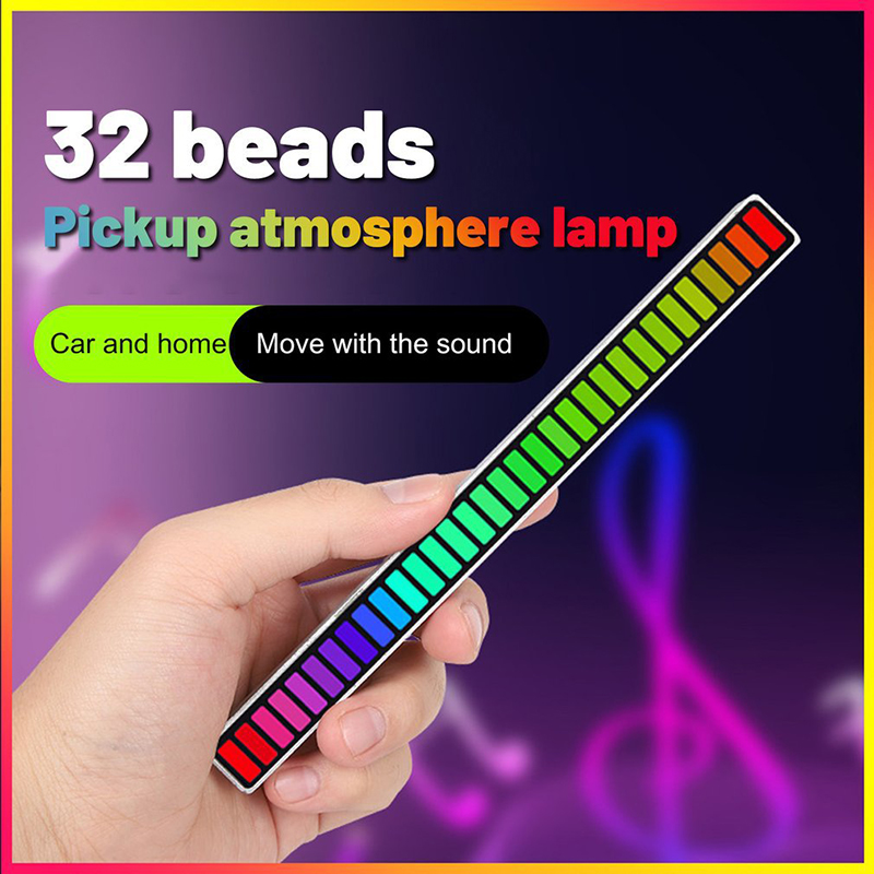 RGB LED Music Sound Reactive Atmosphere Light – USB Voice Activated