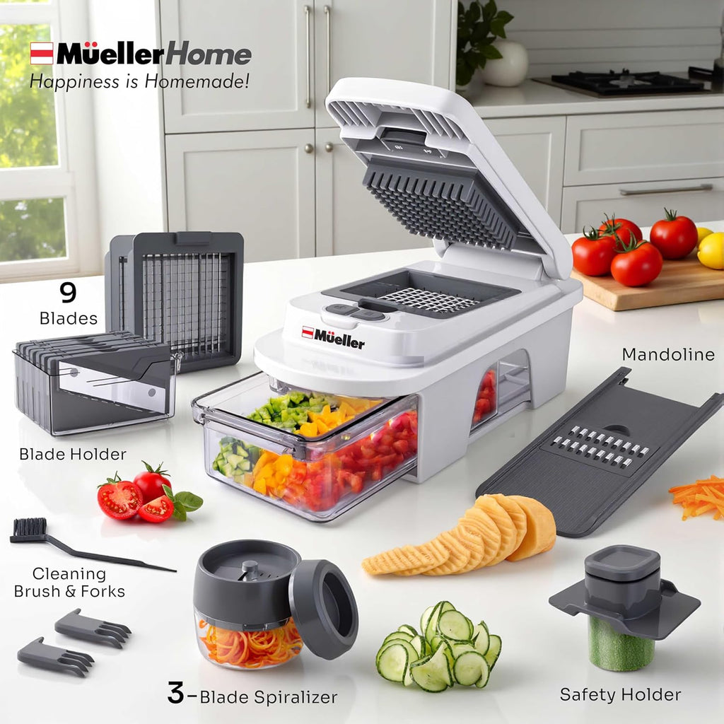 12-Blade Mandoline Vegetable Slicer & Chopper