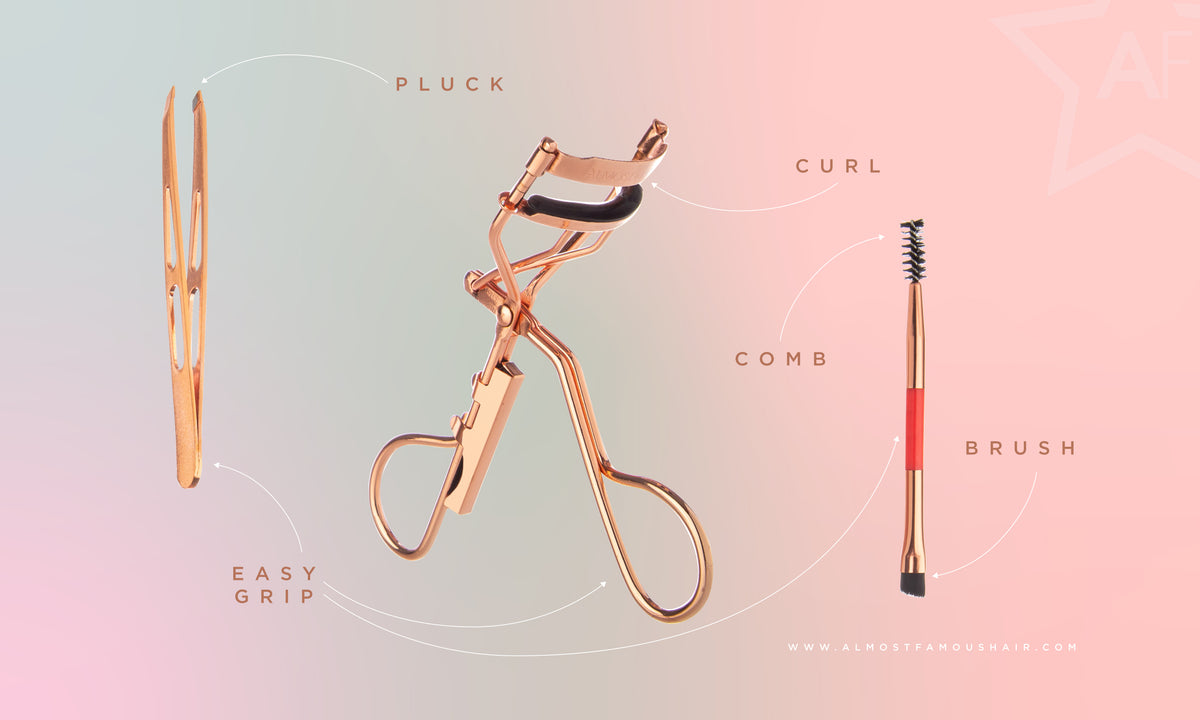 Rose Gold Lash Lifter All-Inclusive Kit – Lash Curler, Defining Brushes & Brow Tools