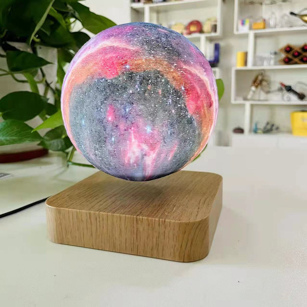3D Magnetic Levitation Moon Lamp – LED Night Light with Touch Control