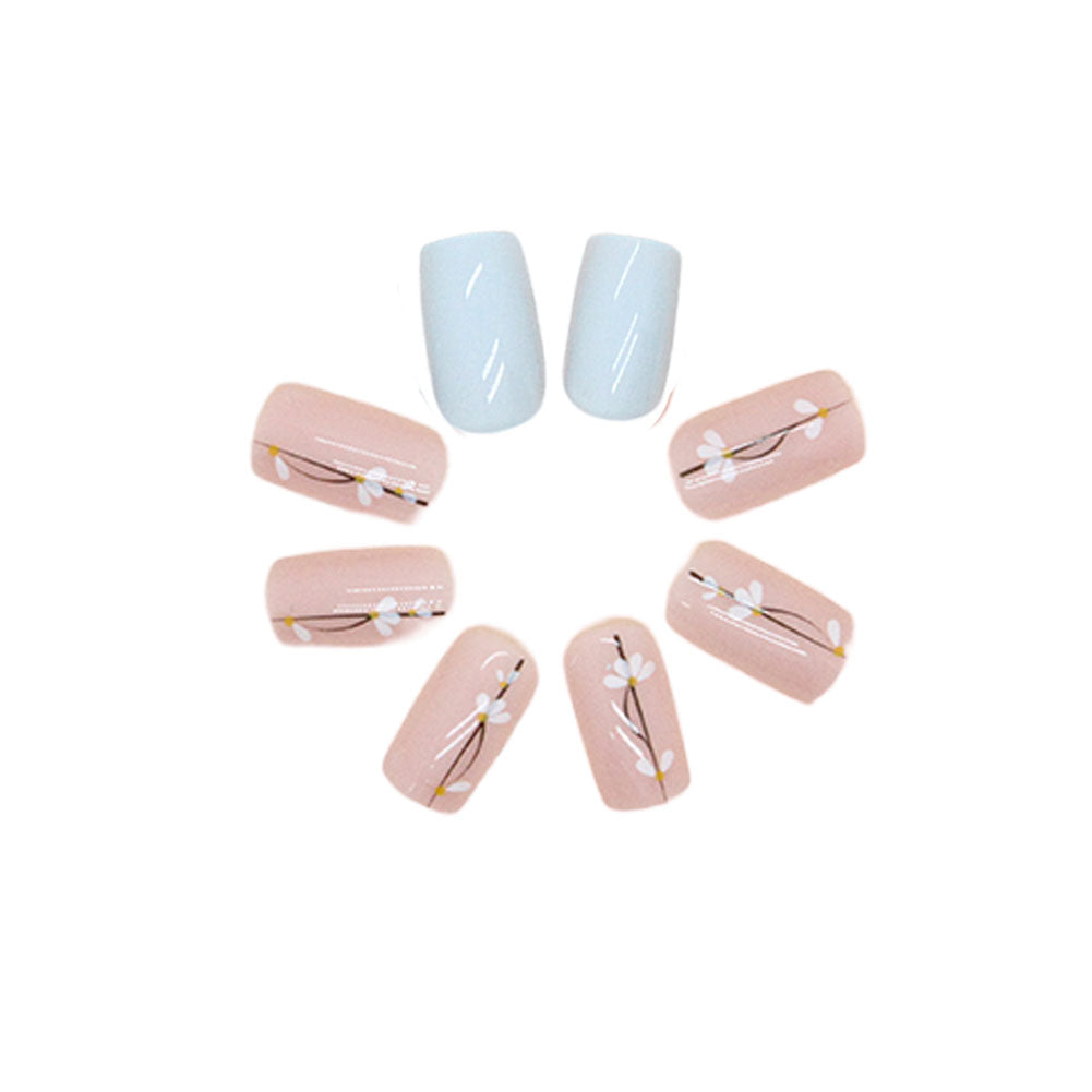 Reusable Press-On Nails Kit with Glue & Gel Stickers