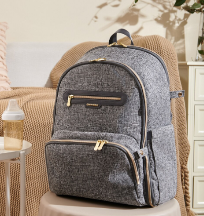 Foldable Backpack Diaper Bag – Large Capacity Baby Bag with Changing Pad