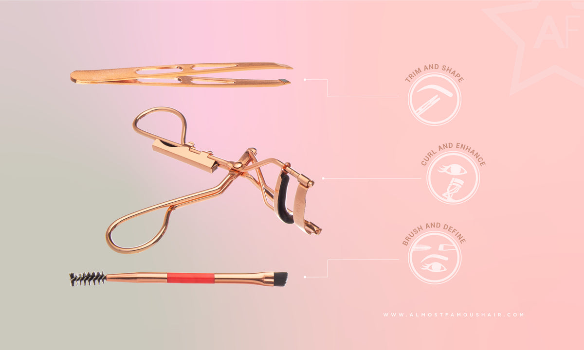 Rose Gold Lash Lifter All-Inclusive Kit – Lash Curler, Defining Brushes & Brow Tools