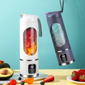 Portable USB Rechargeable Juice Blender Cup – 12-Blade with LED Display, 450ml