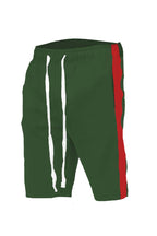 Men's Single Stripe Shorts – Elastic Waist, Drawstring, S–2XL