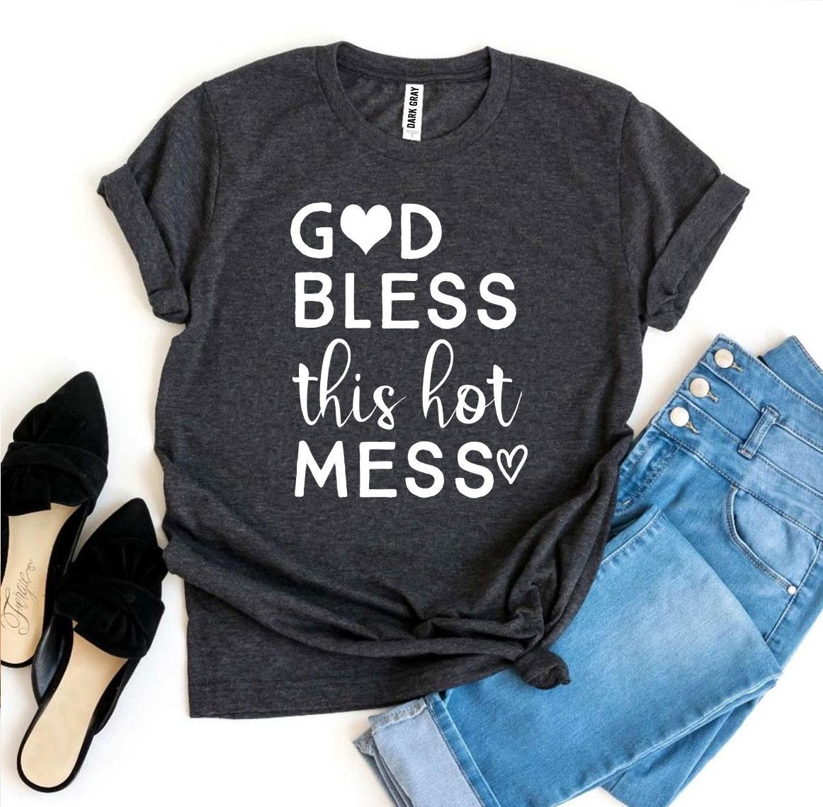 God Bless This Hot Mess Women's Graphic T-Shirt