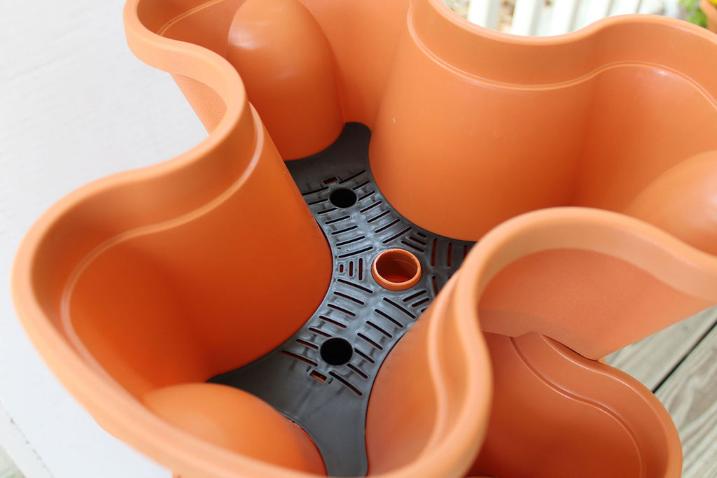 5-Tier Self-Watering Stacking Planters — Freestanding or Hanging