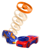 Spinz 2-in-1 Pull Back Race Car with Flying Discs — 2 Pack