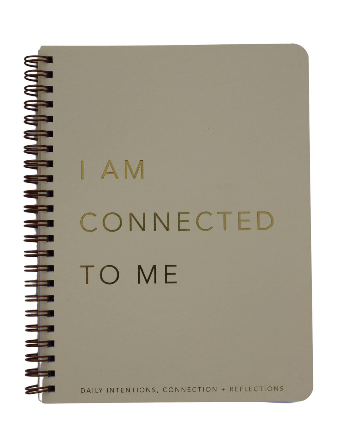 Daily Intentions, Connection & Reflection Journal – 6x8" Lined, Gold Wire Bound