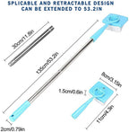 Baseboard Buddy Retractable Cleaning Brush Mop – Extendable Microfiber Cleaner