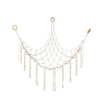 Corner Stuffed Animal Storage Hammock – Boho Macrame Toy Net for Kids Room & Nursery