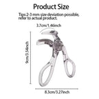 Dual-Type Eyelash Curler with Comb – Wide & Partial Clip Options, Waterproof, Long-Lasting, Natural Curl, Unisex Certified