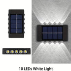 Solar LED Outdoor Wall Light – Waterproof Up & Down Garden Fence Lamp