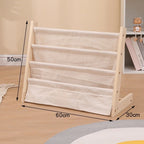 Household Solid Wood Floor To Ceiling Bookshelf Removable Multi-Layer Storage Bookshelf Children'S Picture Book Storage Rack