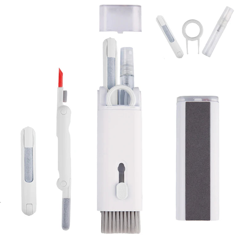 7-in-1 Keyboard & Earphone Cleaning Kit – Computer Cleaner Brush Set with Keycap Puller