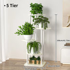 Plant Stand Stand For Flowers Wooden Storage Shelf 4/5/6 Tier Flower Shelf Planter Rack Indoor Display Stand Multiple Flower Pot